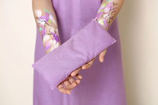 Lavender - Scented Cotton Eye Pillow with Organic Lavender & Flaxseed