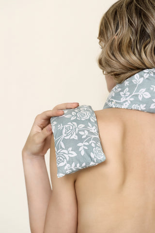 Grey Lachouri - Scented Cotton Eye Pillow with Organic Lavender & Flaxseed