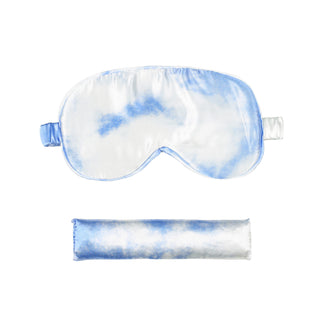 Mediterranean Sky - Luxury Fabric Sleep Eye Mask & Scented Micro Pouch