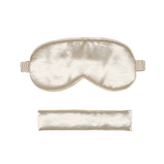 Champagne - Luxury Fabric Sleep Eye Mask & Scented Micro Pouch