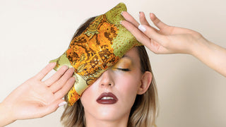 Moroccan Nights - Scented Silk Eye Pillow with Organic Lavender & Flaxseed